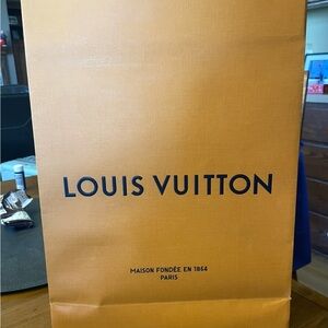Louis Vuitton Orange Shopping Bag